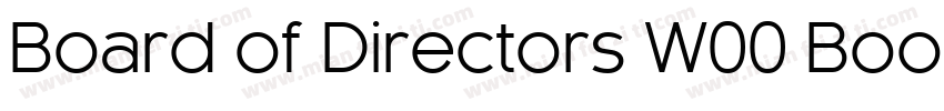 Board of Directors W00 Book字体转换